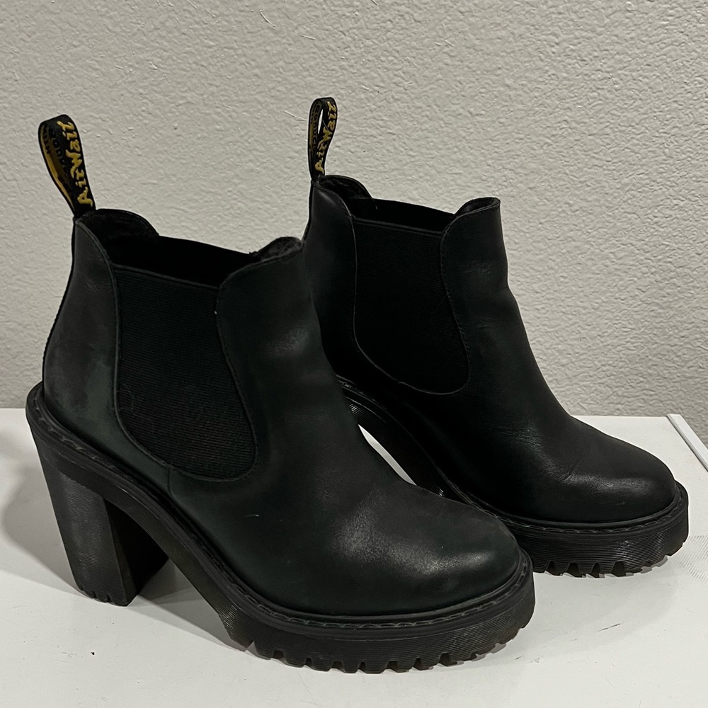 Dr. Martens Black Heeled Boots